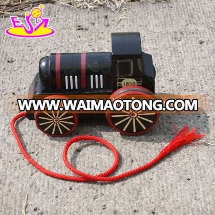 2016 new design kids wooden toy locomotive,fashion children wooden toy locomotive,baby wooden toy locomotive W05C041