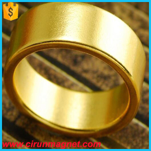 Customized Golden D30*D25*3mm N52 Ring Neodymium Magnet